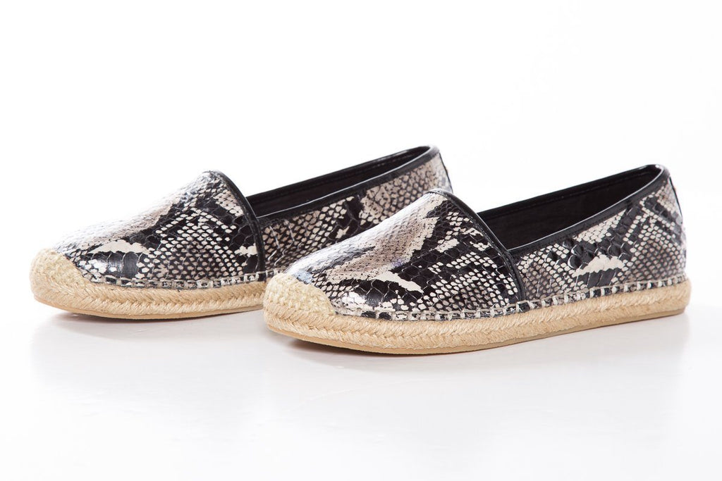 B Brian Atwood Printed Snake Flat Espadrille SZ 6 Sale