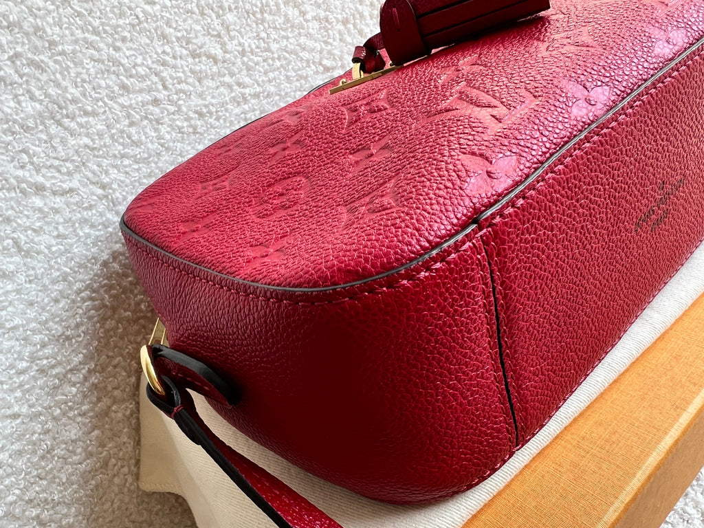 Louis Vuitton Saintonge Red Empreinte (RRP £1520)