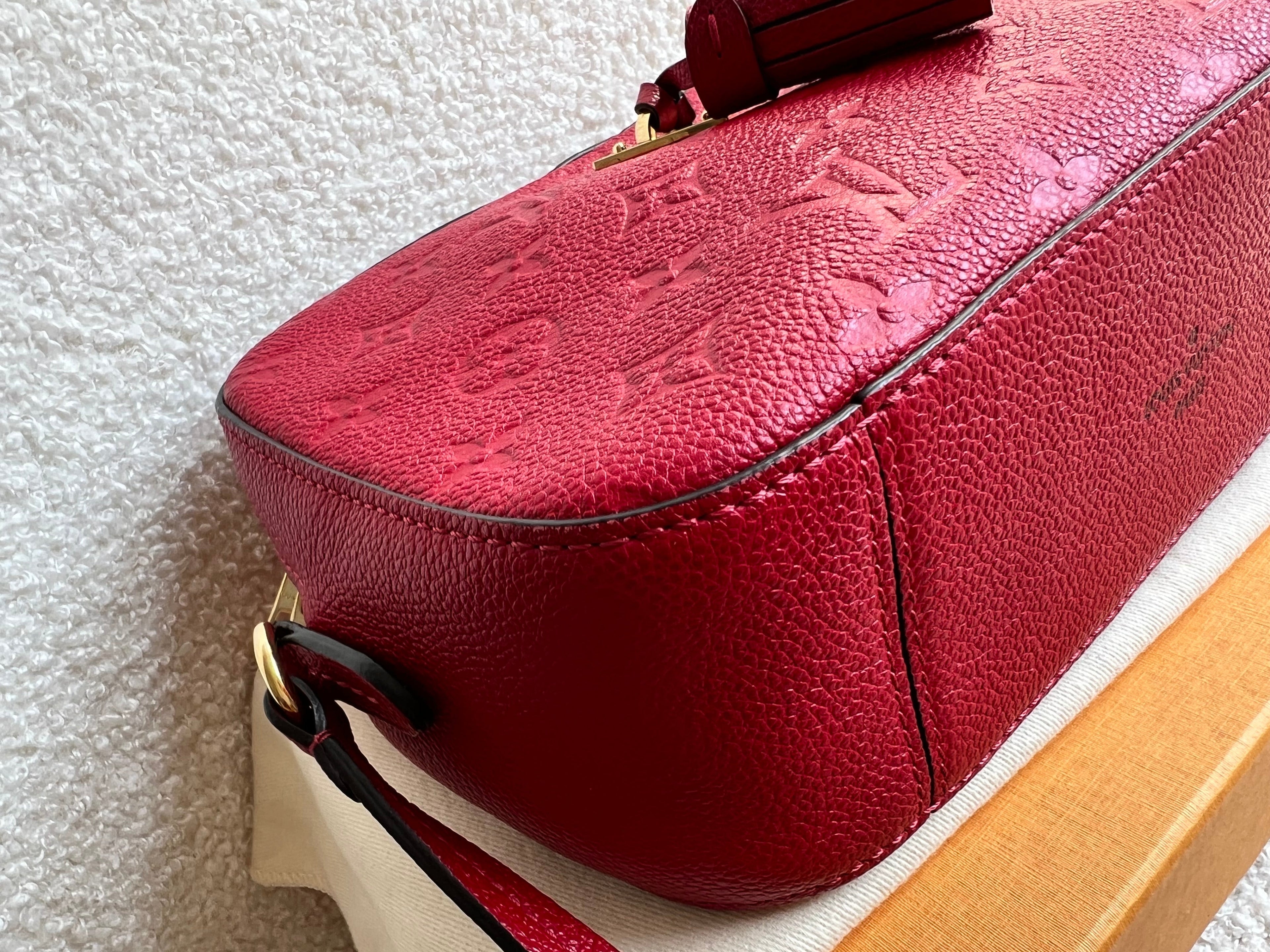 Louis Vuitton Saintonge Red Empreinte (RRP £1520)