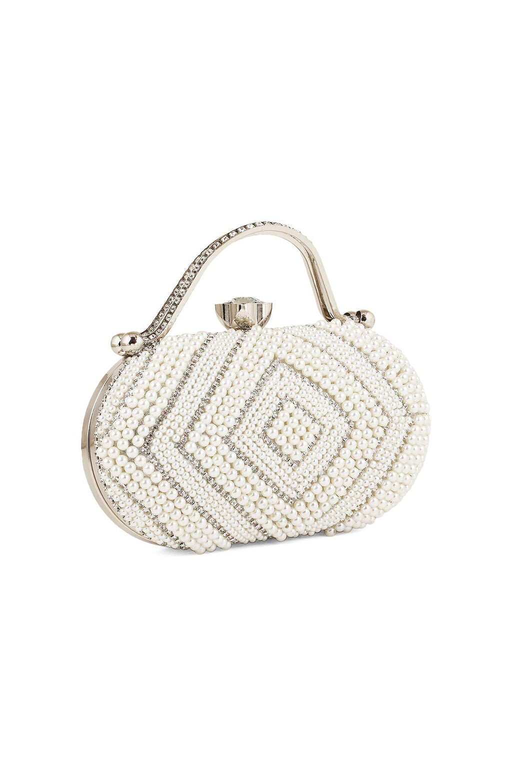 Fancy Clutch B20768-Silver