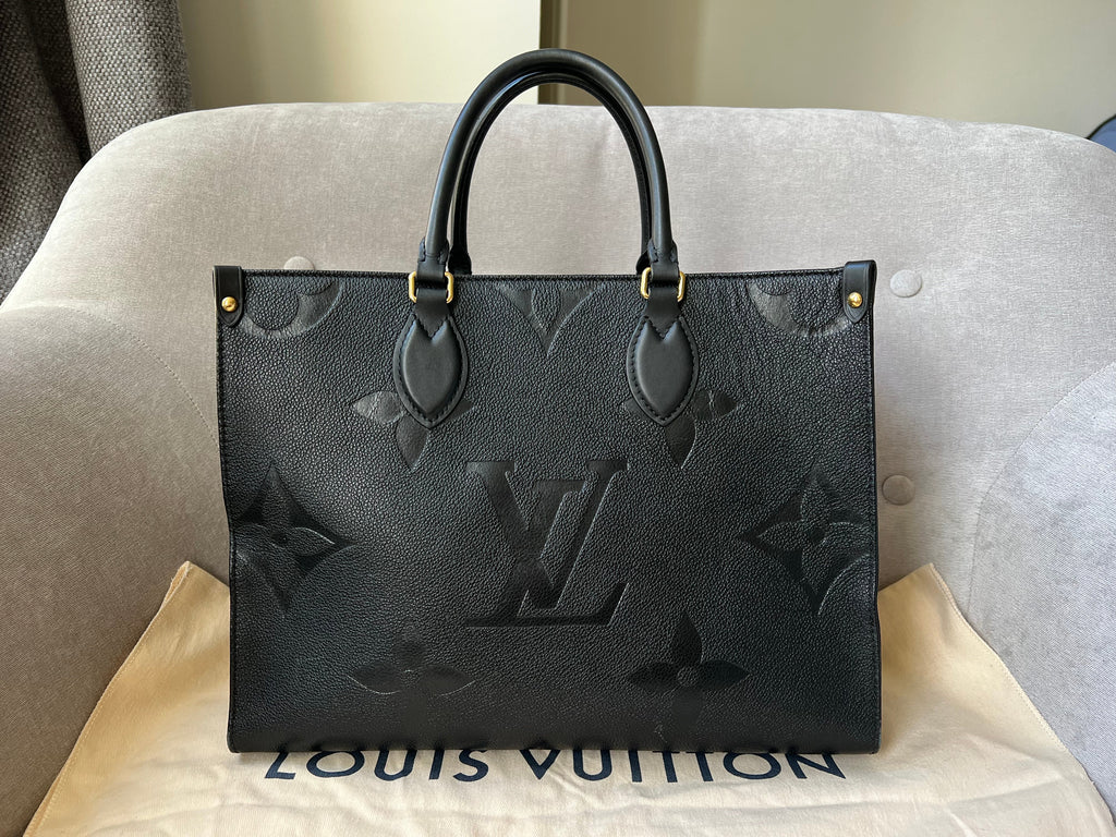 Louis Vuitton On the Go MM Black Empreinte (RRP £2,450)