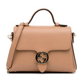 Gucci Interlocking G Brown Calfskin Dollar