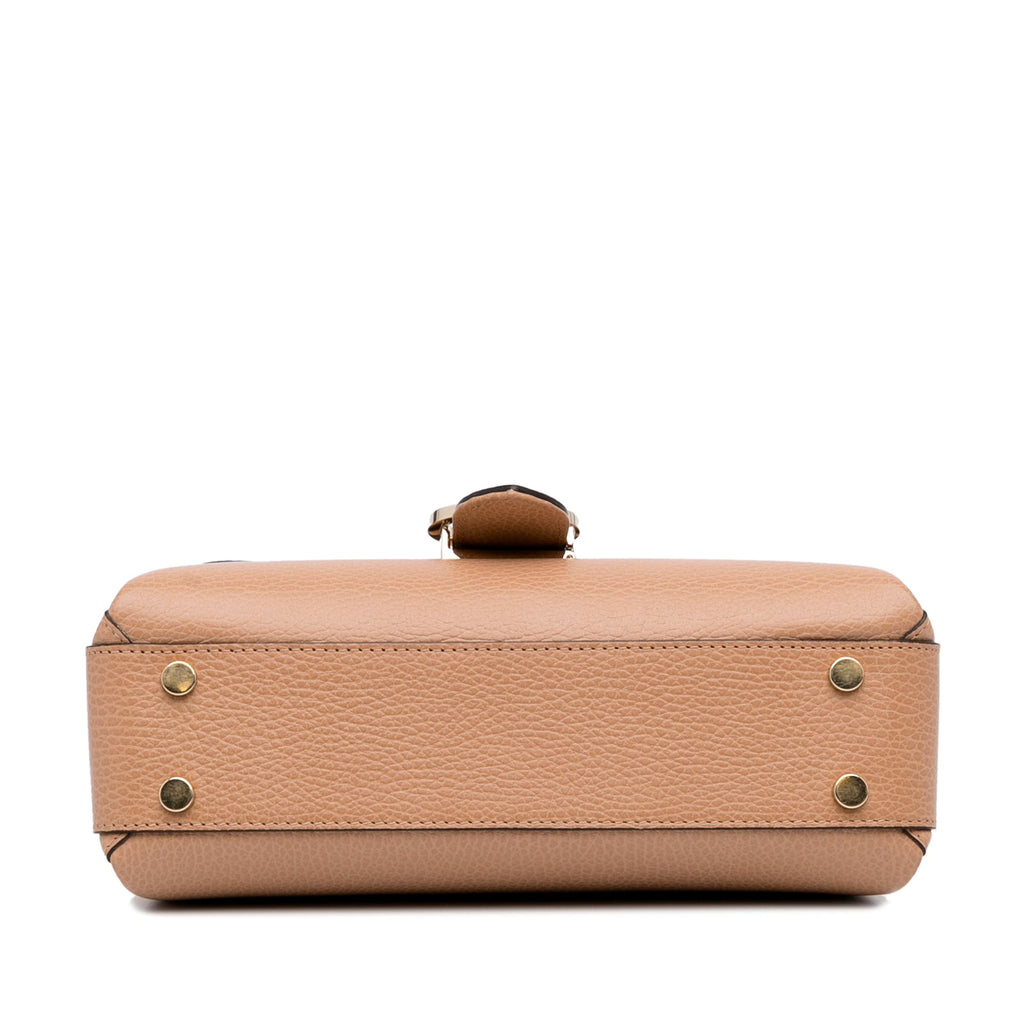 Gucci Interlocking G Brown Calfskin Dollar