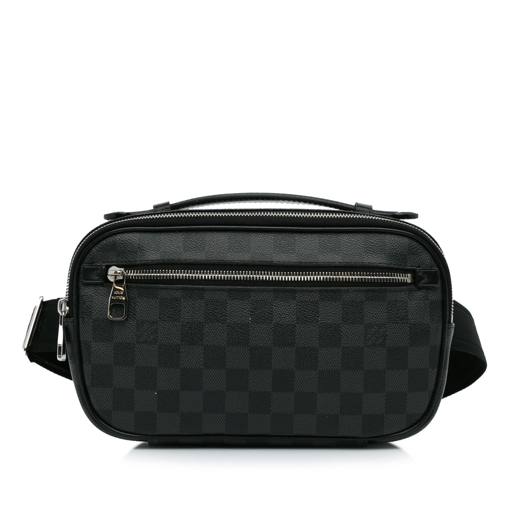 Black Louis Vuitton Damier Graphite Ambler Belt Bag