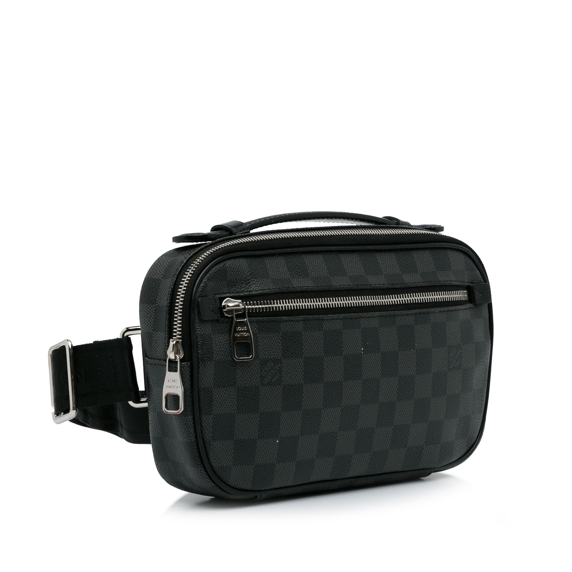 Black Louis Vuitton Damier Graphite Ambler Belt Bag