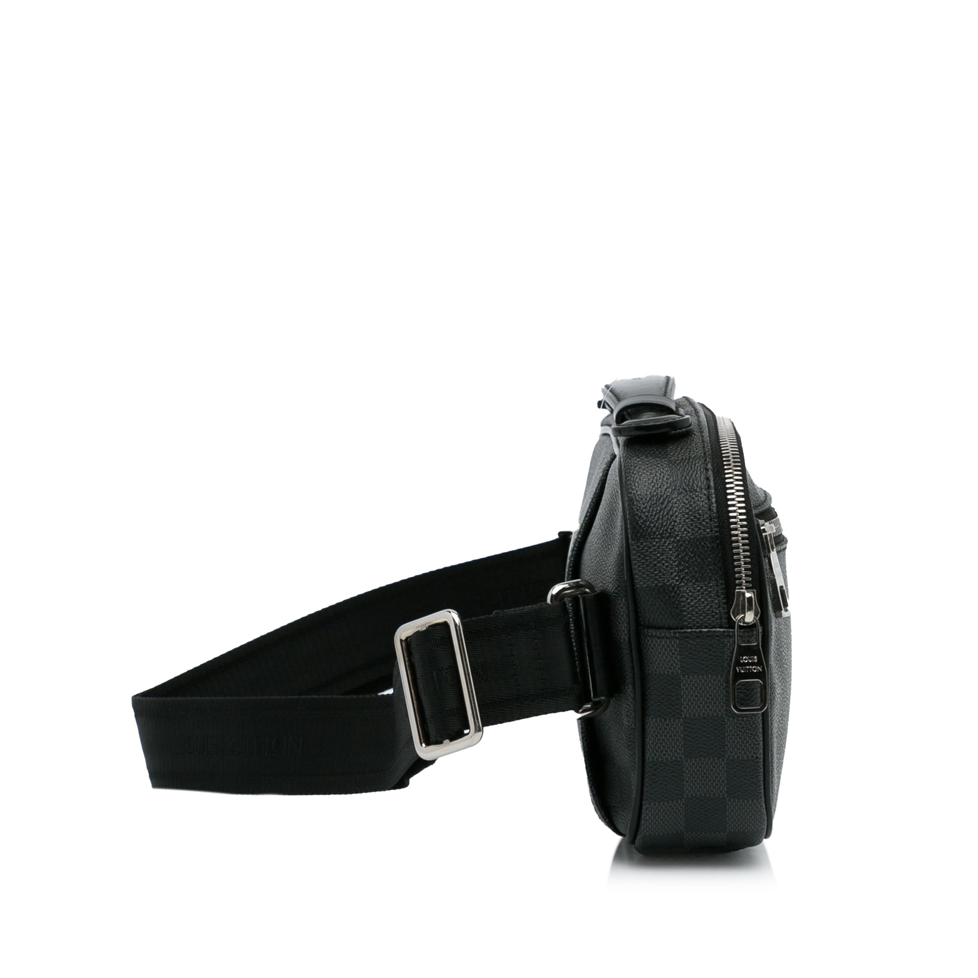 Black Louis Vuitton Damier Graphite Ambler Belt Bag