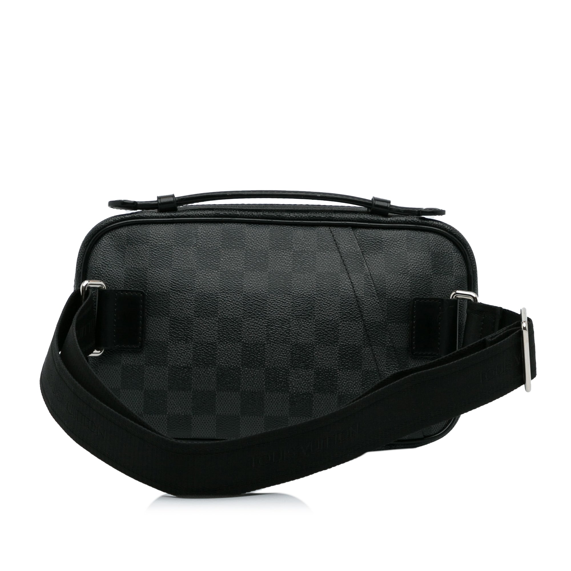 Black Louis Vuitton Damier Graphite Ambler Belt Bag