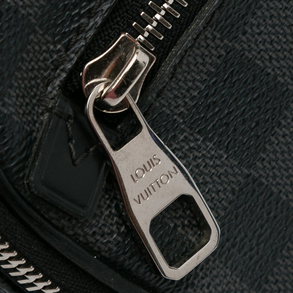 Black Louis Vuitton Damier Graphite Ambler Belt Bag