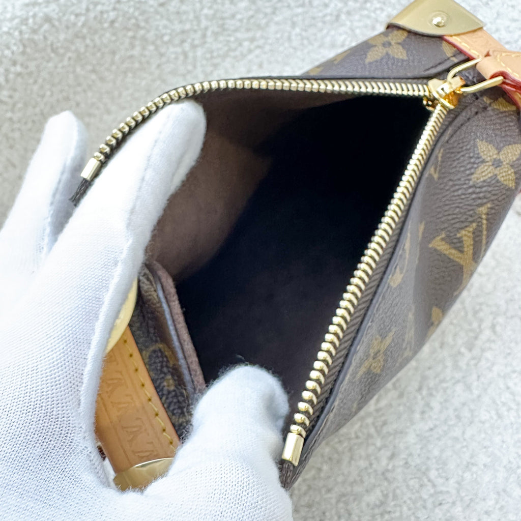 LV Side Trunk PM Bag in Monogram Canvas and GHW