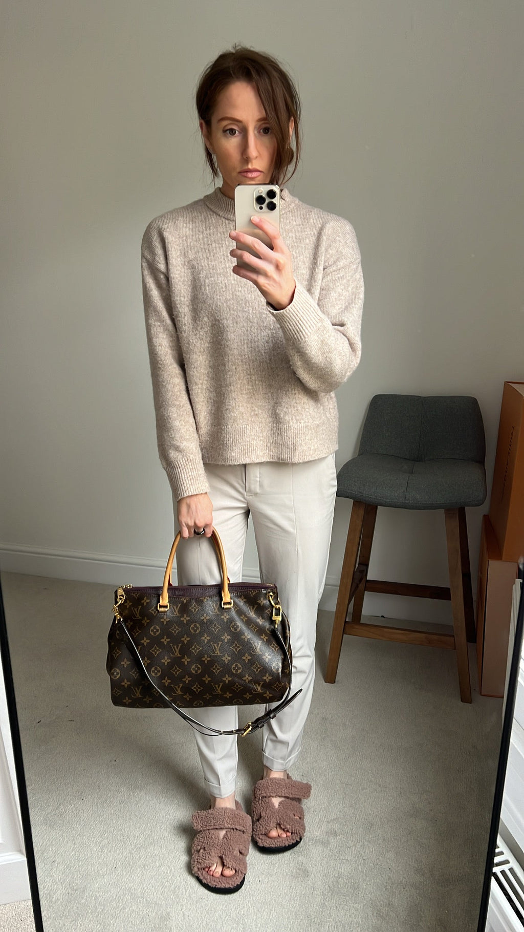 Louis Vuitton Pallas Tote in Monogram and Grape (RRP £1960)