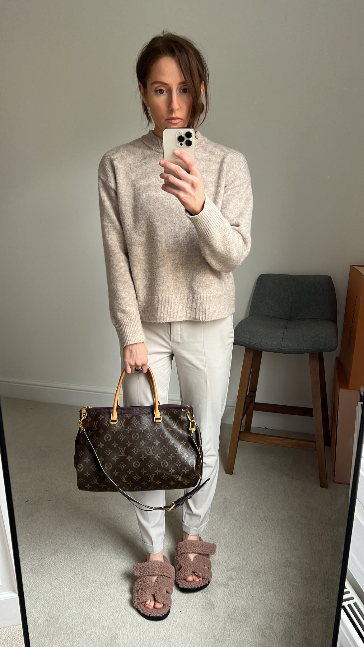 Louis Vuitton Pallas Tote in Monogram and Grape (RRP £1960)