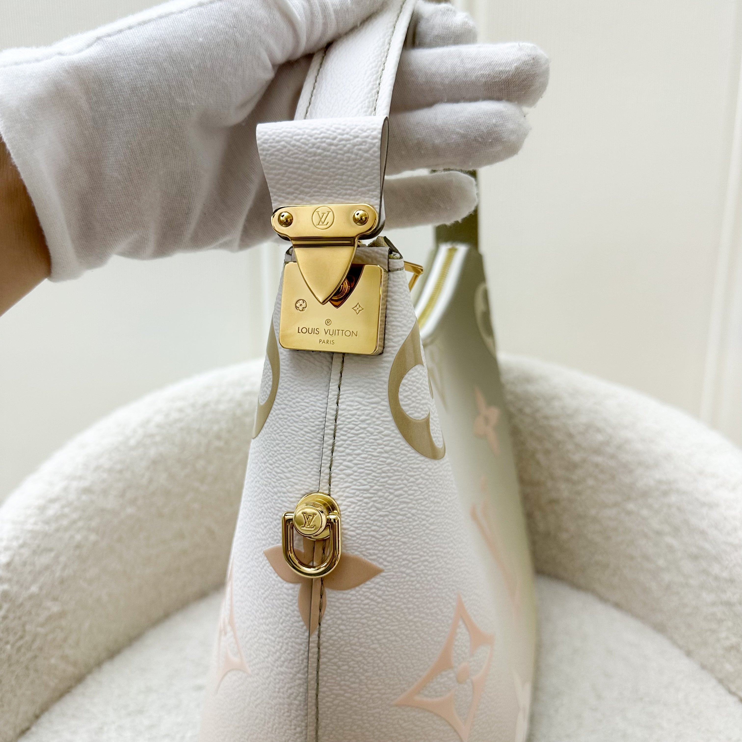 Louis Vuitton LV Marshmallow Bag in Cream Ombre Coated Canvas and GHW