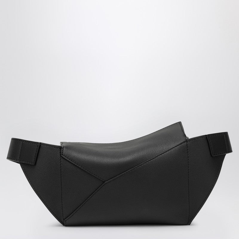 Loewe Mini Puzzle Bumbag In Black Leather Men