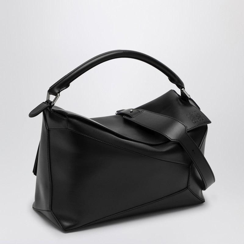Loewe Large Puzzle Black Calfskin Bag Men