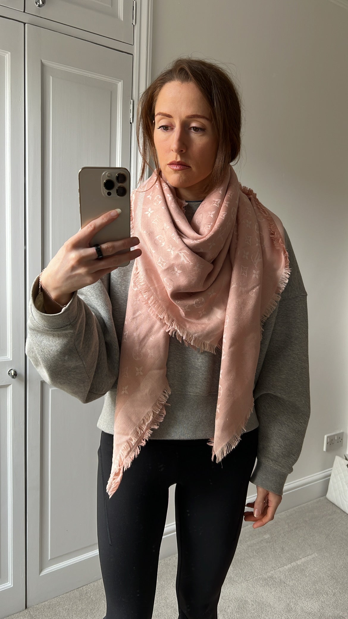 Louis Vuitton Pink Monogram Shawl (RRP £450)