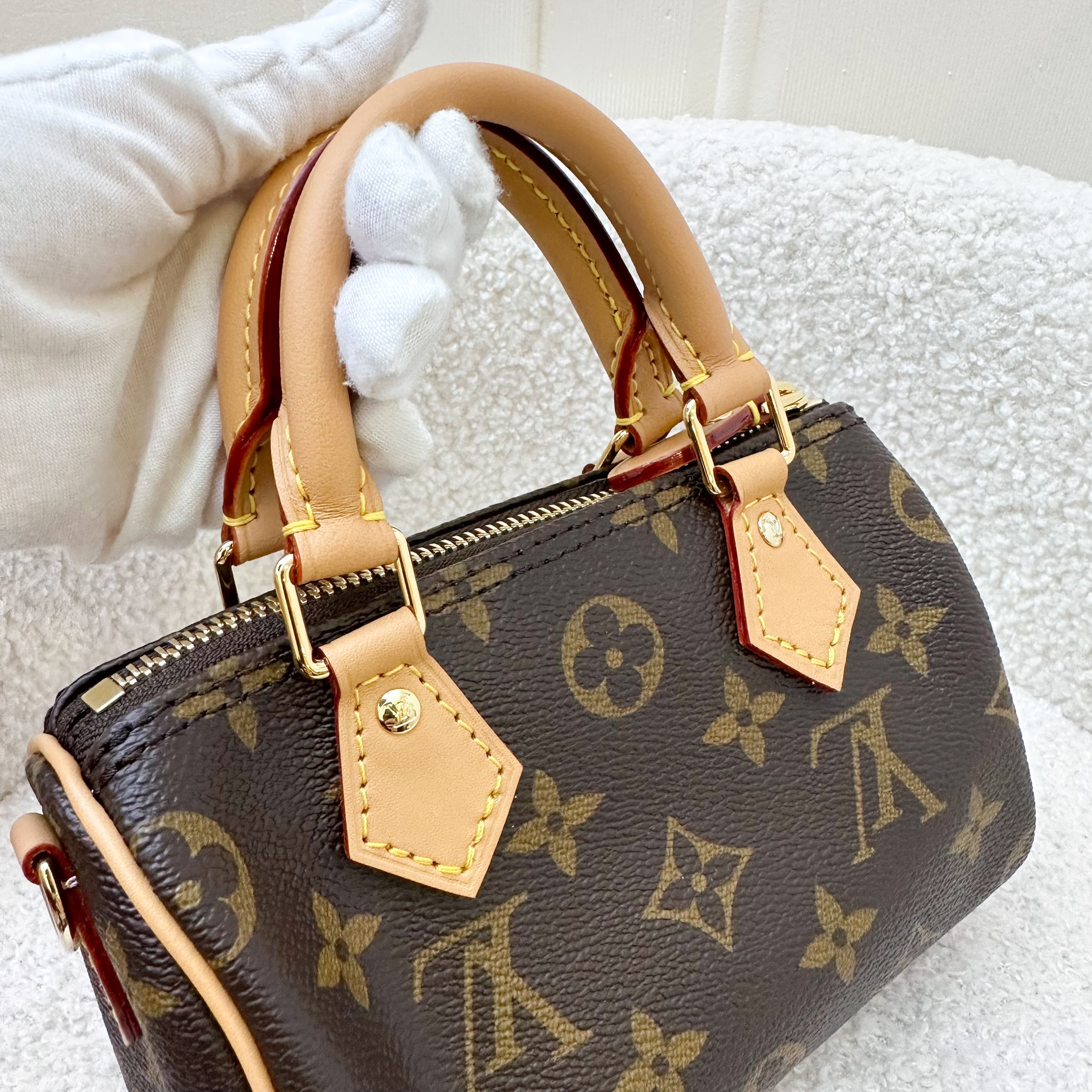 LV Christmas 2023 Vivienne Nano Speedy in Monogram Canvas and GHW