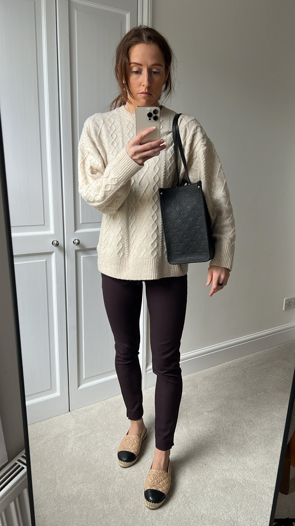 Louis Vuitton On the Go MM Black Empreinte (RRP £2,450)