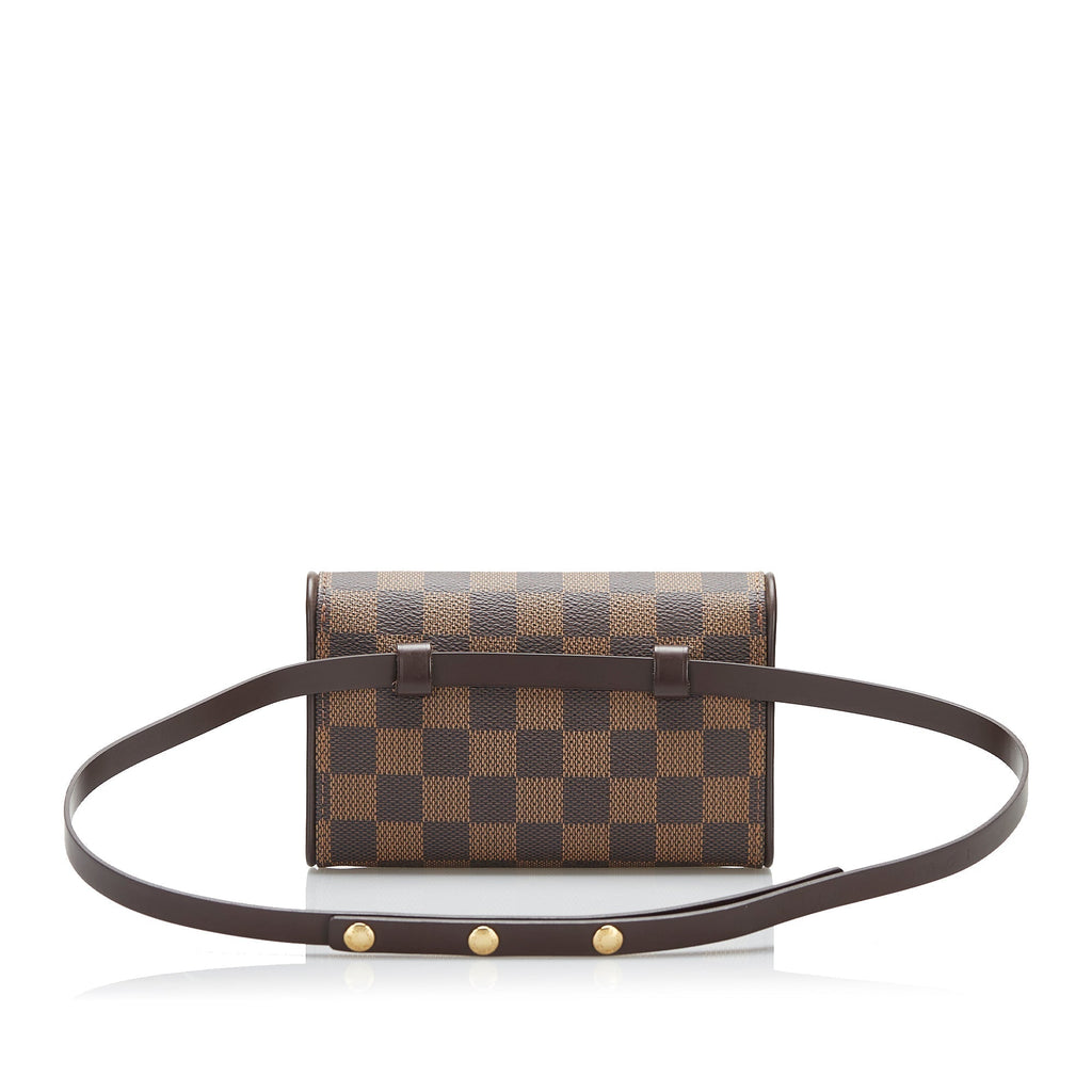 Louis Vuitton Pochette Florentine Damier Ebene Canvas