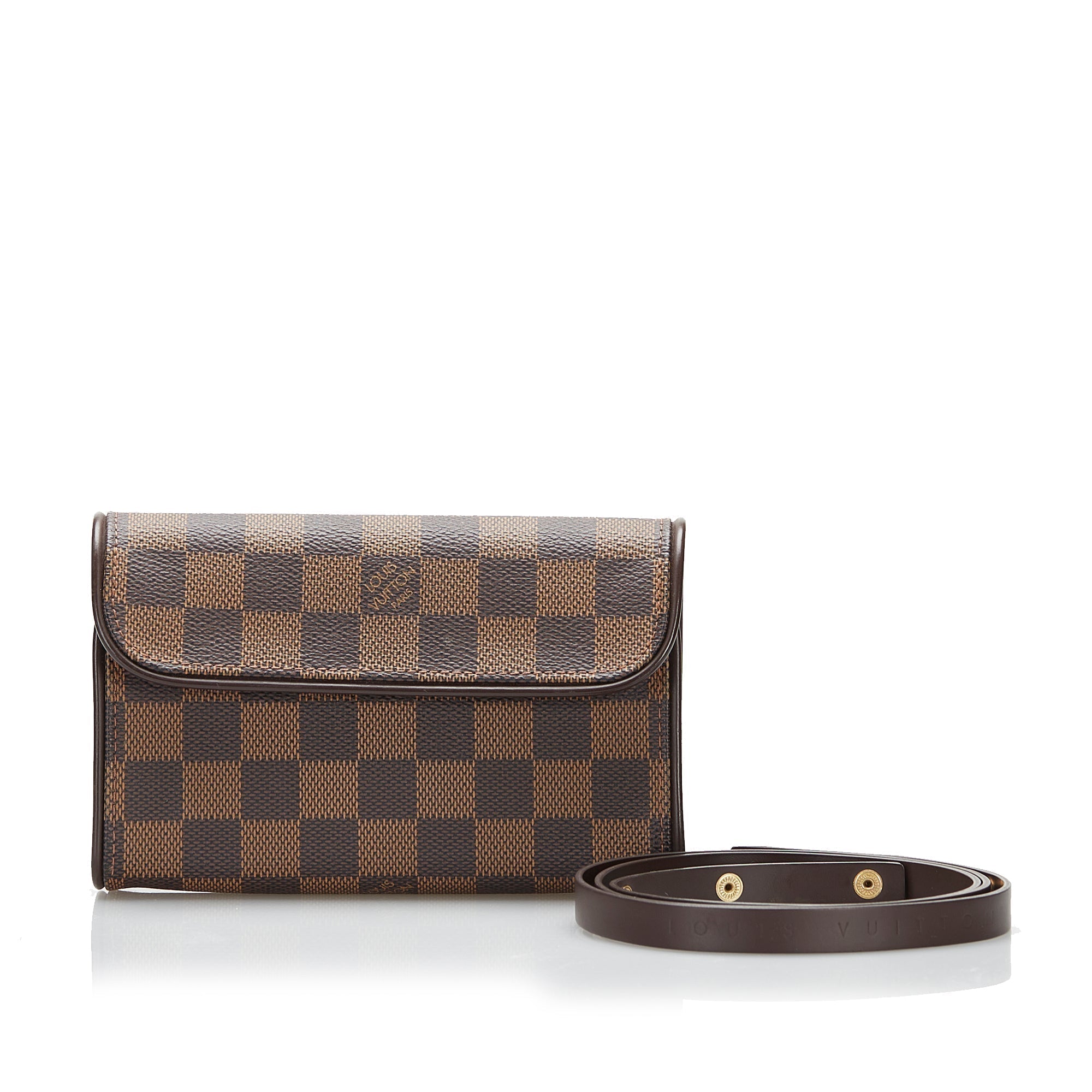 Louis Vuitton Pochette Florentine Damier Ebene Canvas