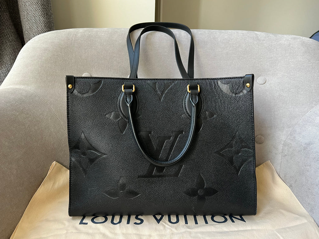 Louis Vuitton On the Go MM Black Empreinte (RRP £2,450)