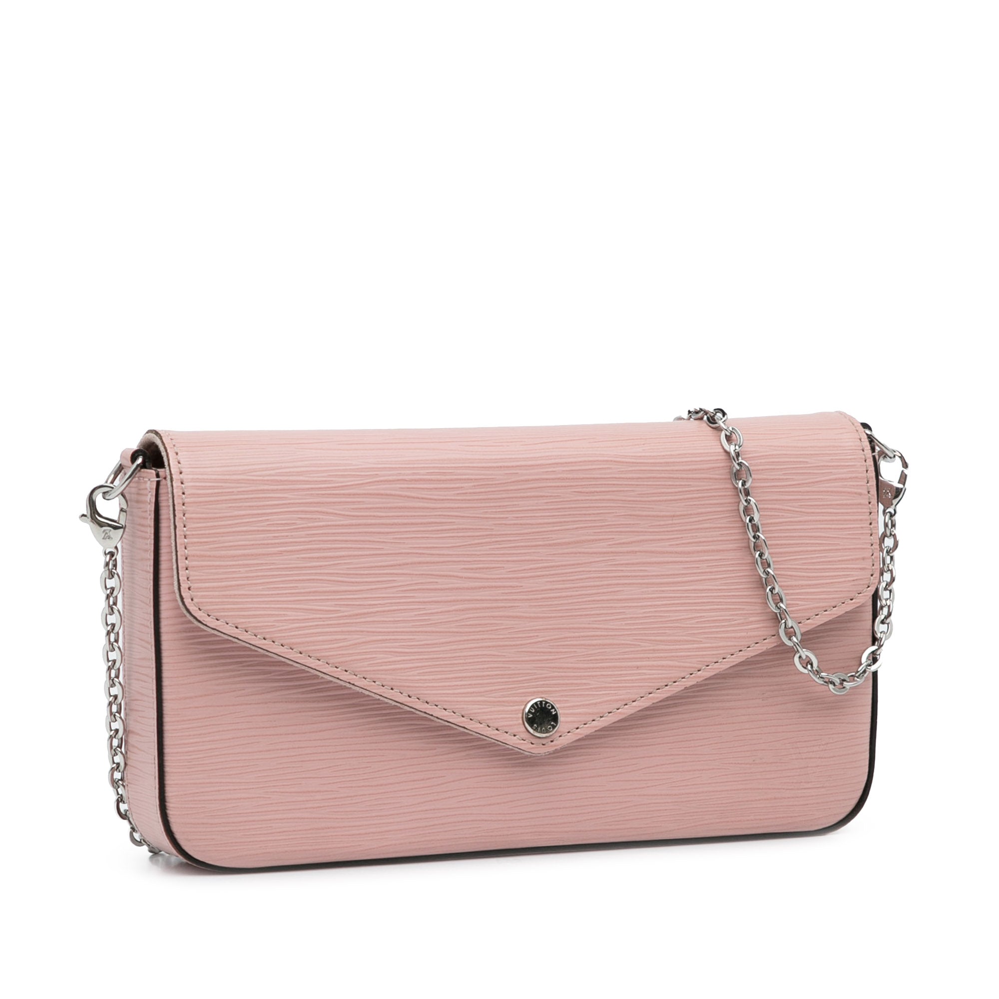 Pink Louis Vuitton Epi Pochette Felicie Crossbody Bag