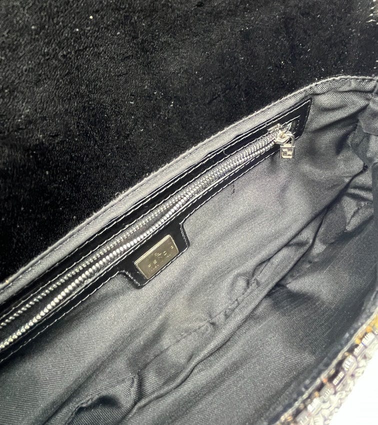 Fendi Sequin Beaded Baguette Bag