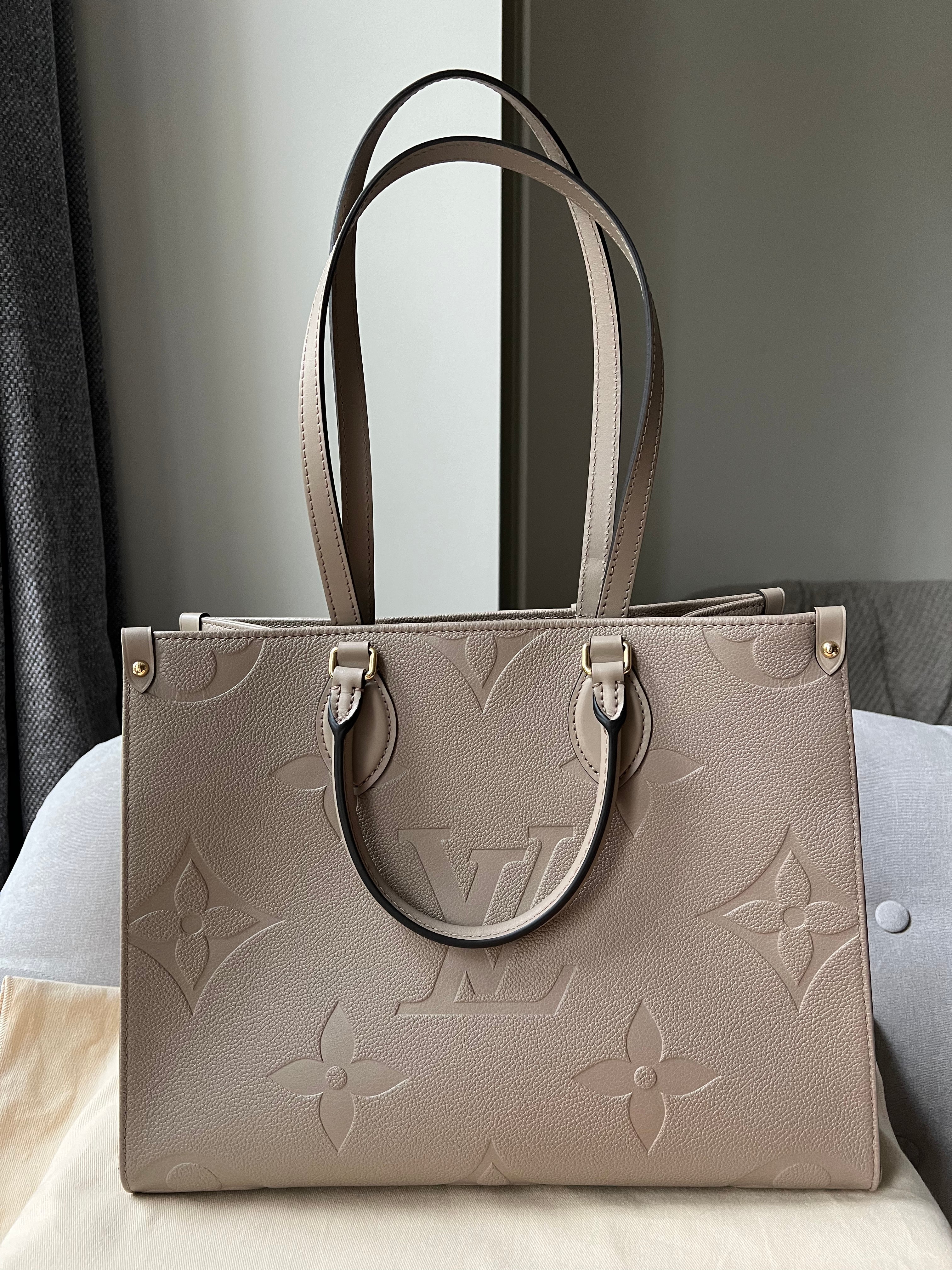 Louis Vuitton On the Go MM Dune Empreinte (RRP £2,480)