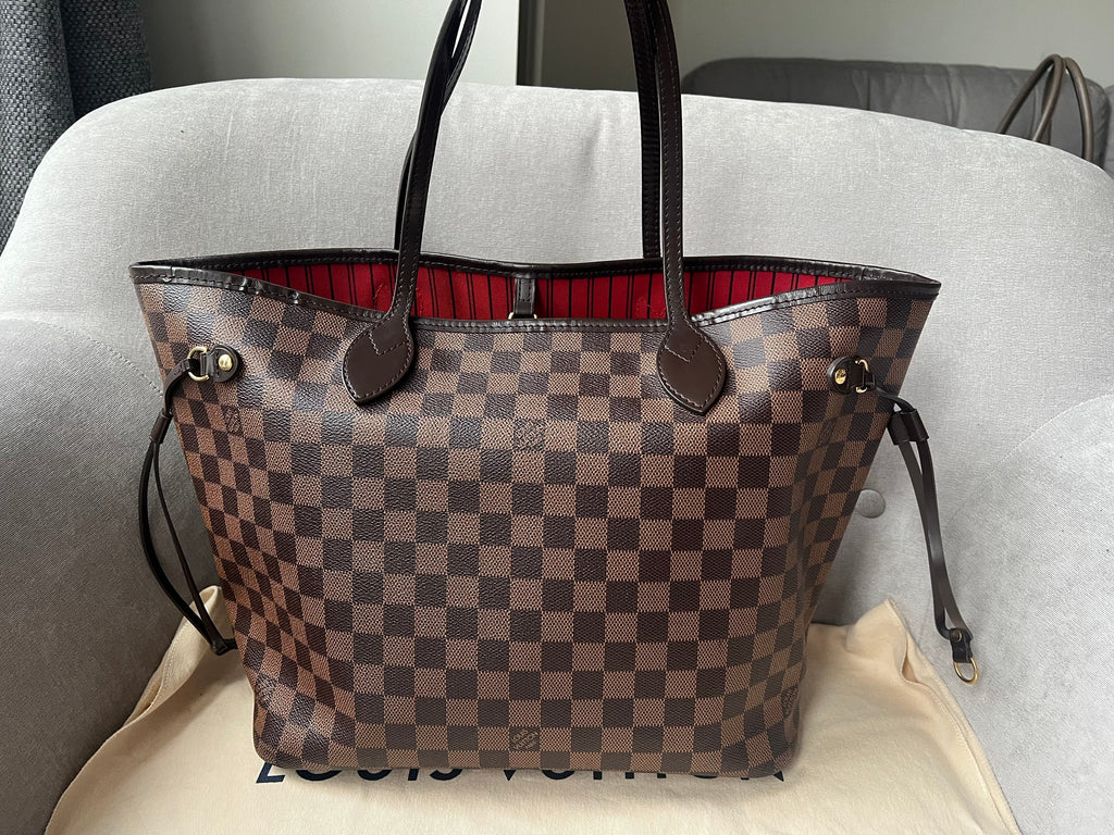 Louis Vuitton Neverfull MM Damier Ebene Cherry Interior (RRP £1,410)