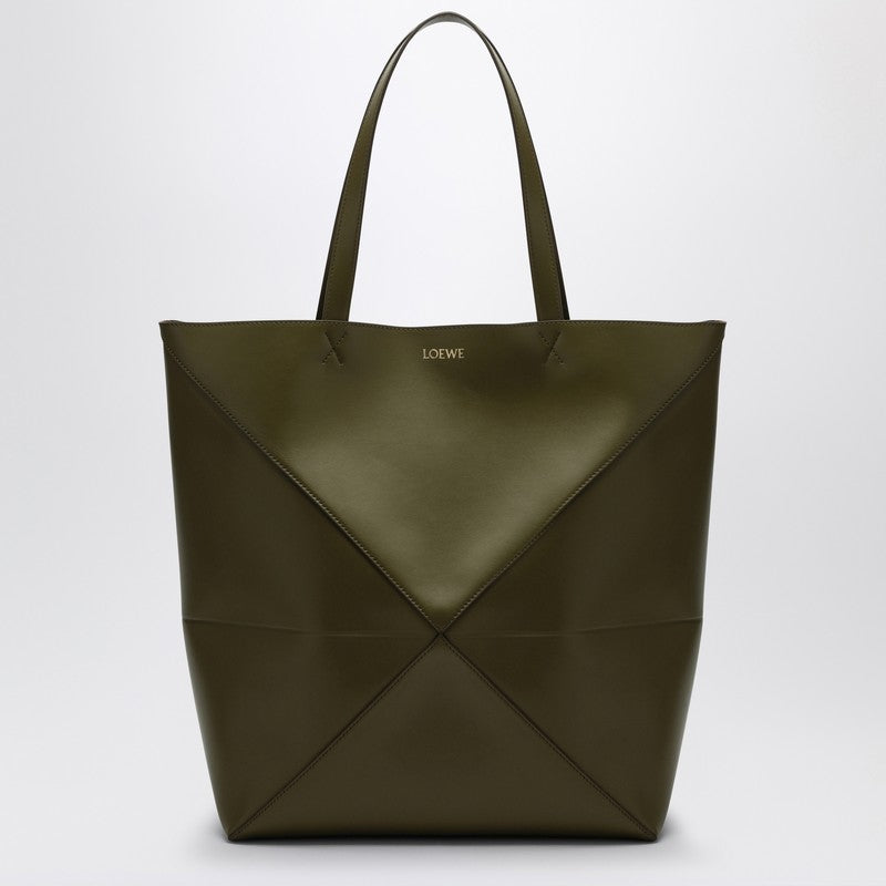 Loewe Puzzle Fold Tote Olive Green Large Bag Men