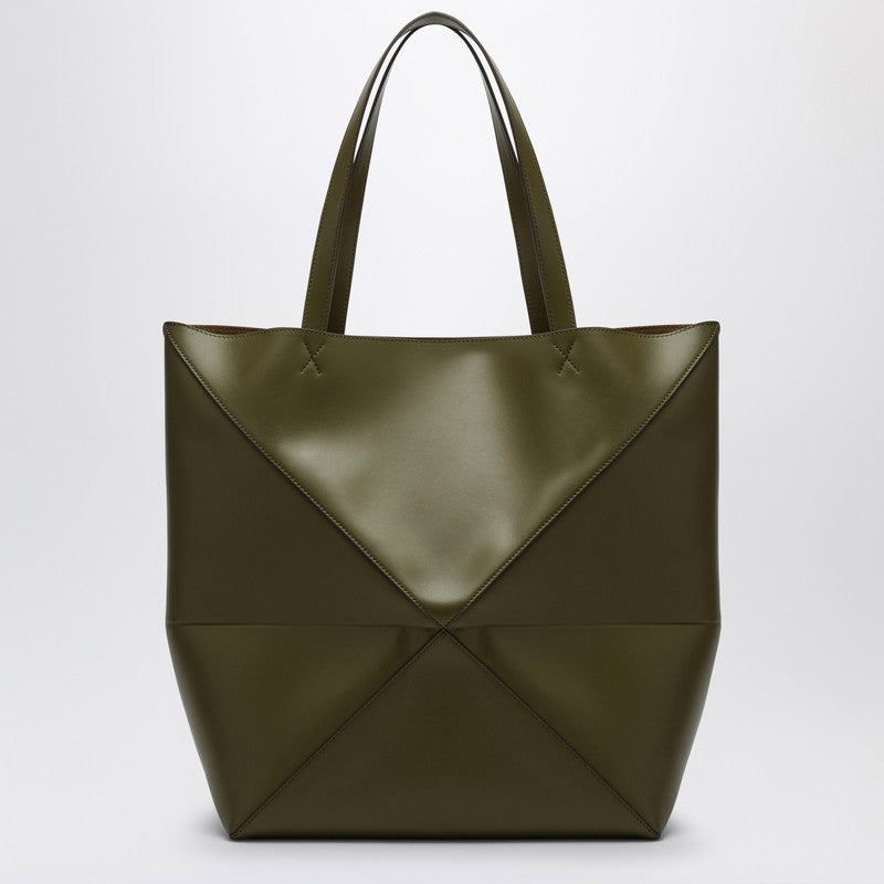 Loewe Puzzle Fold Tote Olive Green Large Bag Men