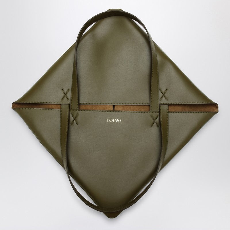 Loewe Puzzle Fold Tote Olive Green Large Bag Men