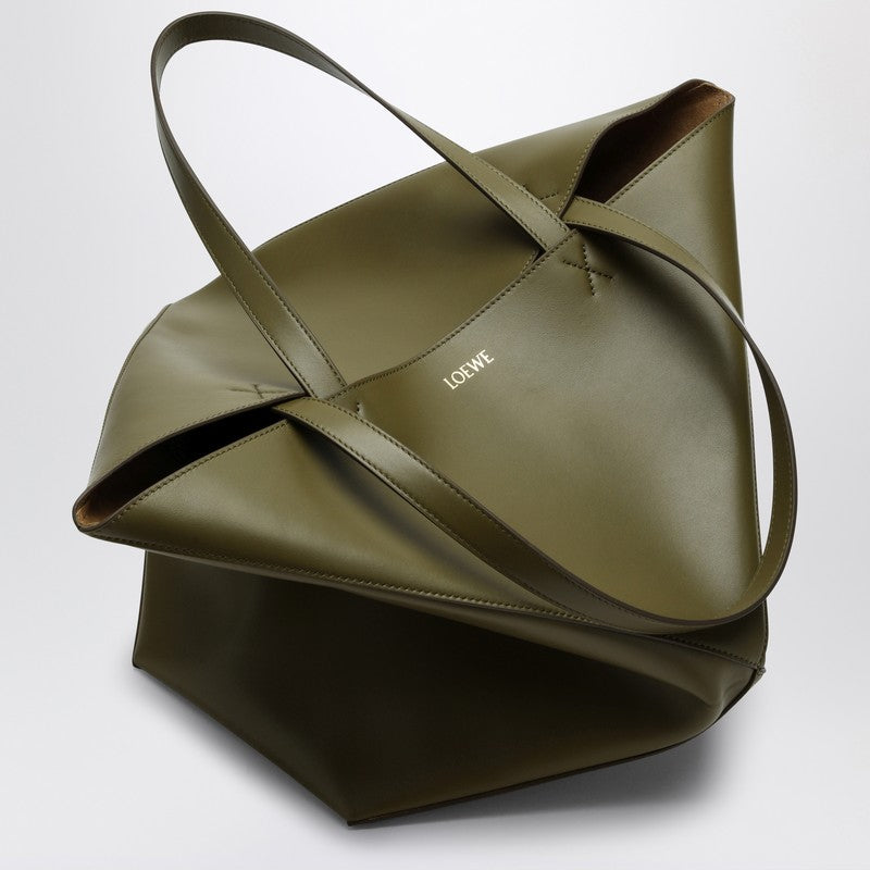 Loewe Puzzle Fold Tote Olive Green Large Bag Men