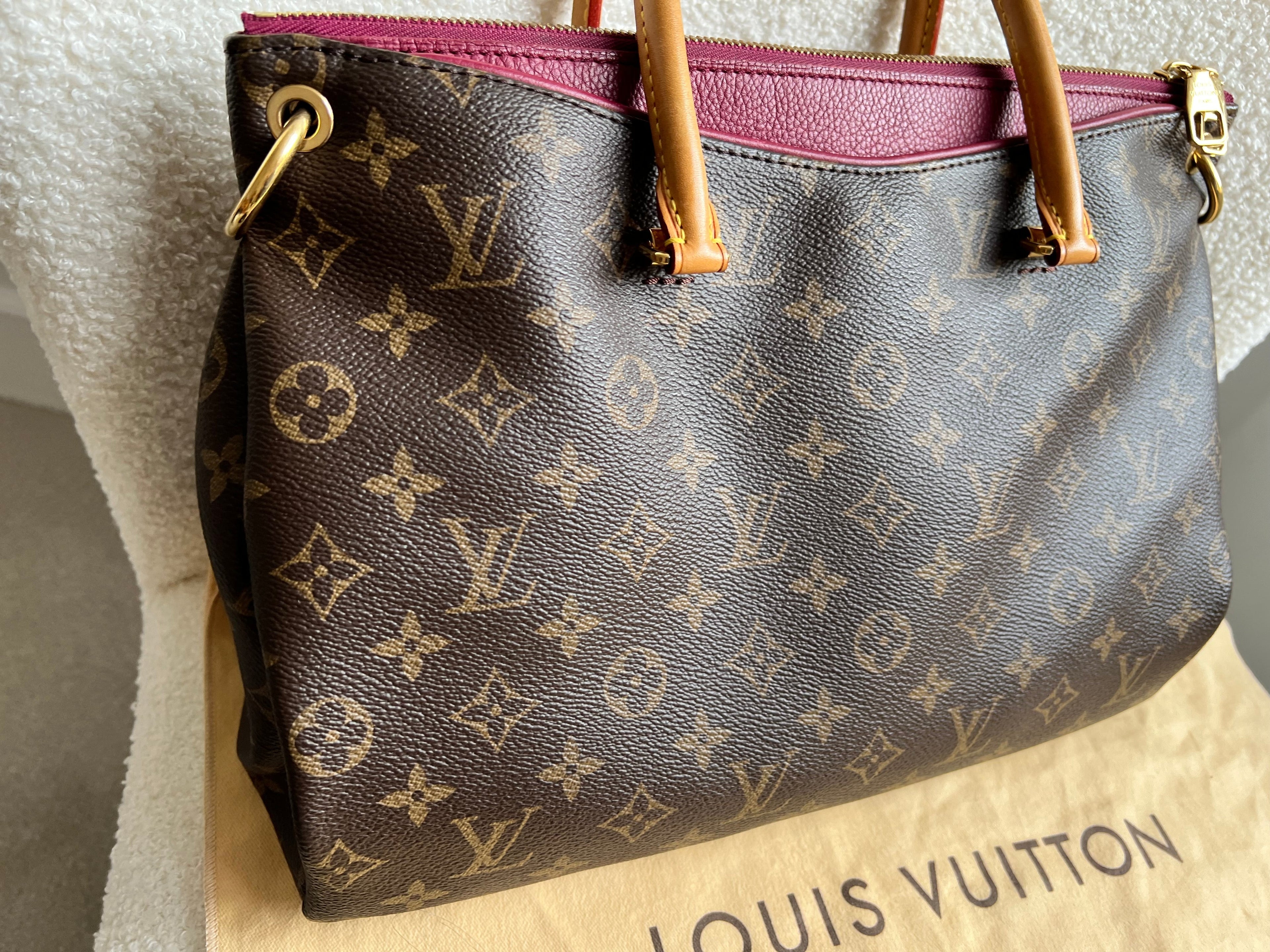 Louis Vuitton Pallas Tote in Monogram and Fuchsia (RRP £1960)