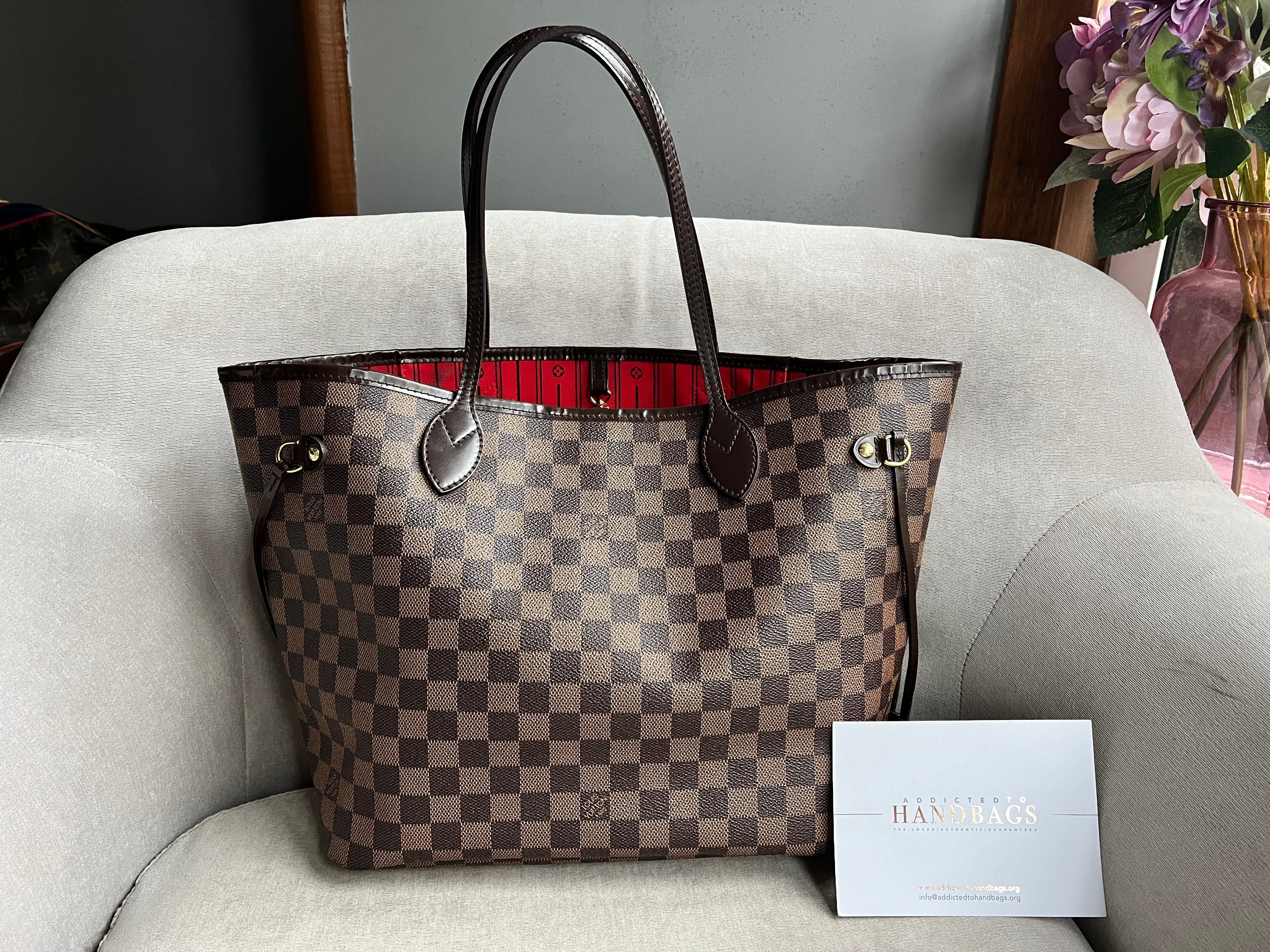 Louis Vuitton Neverfull MM Damier Ebene Cherry Interior (RRP £1410)