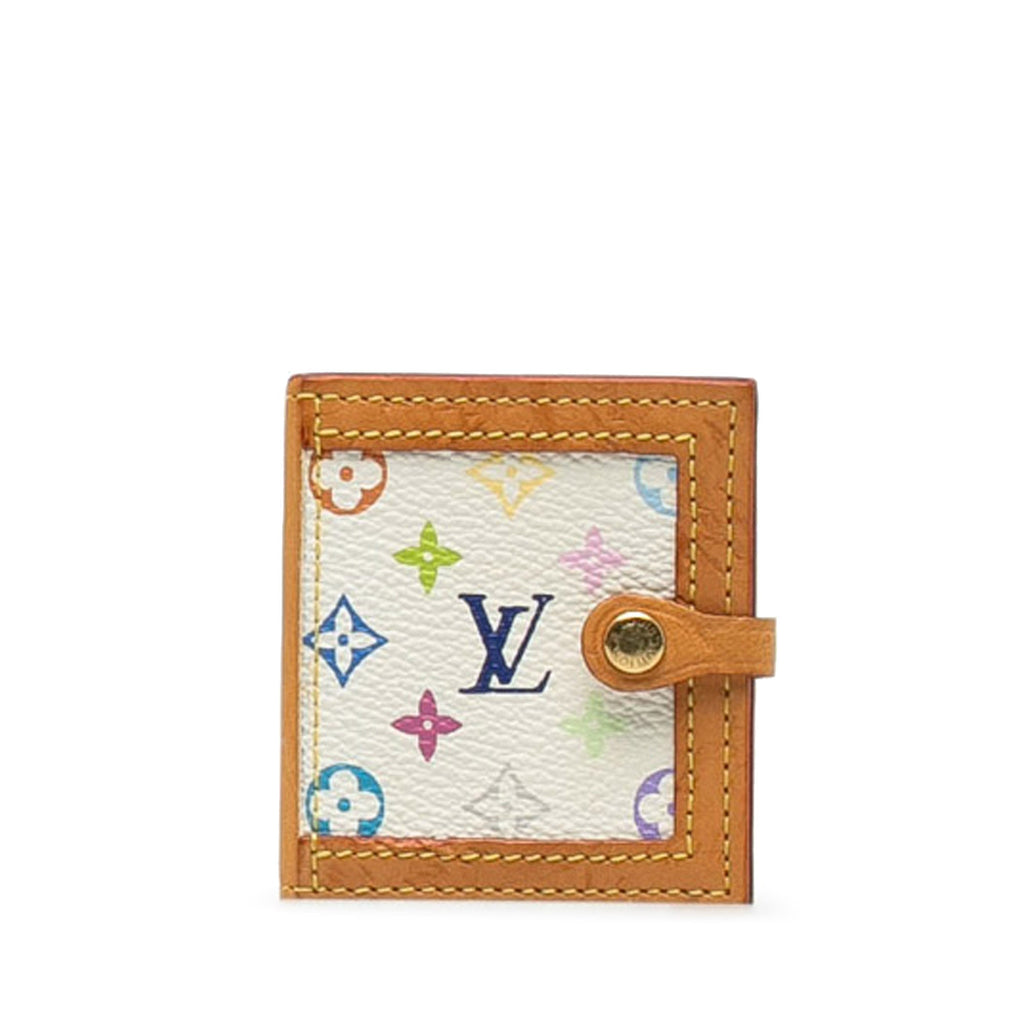 White Louis Vuitton Monogram Multicolore Mini Photo Holder
