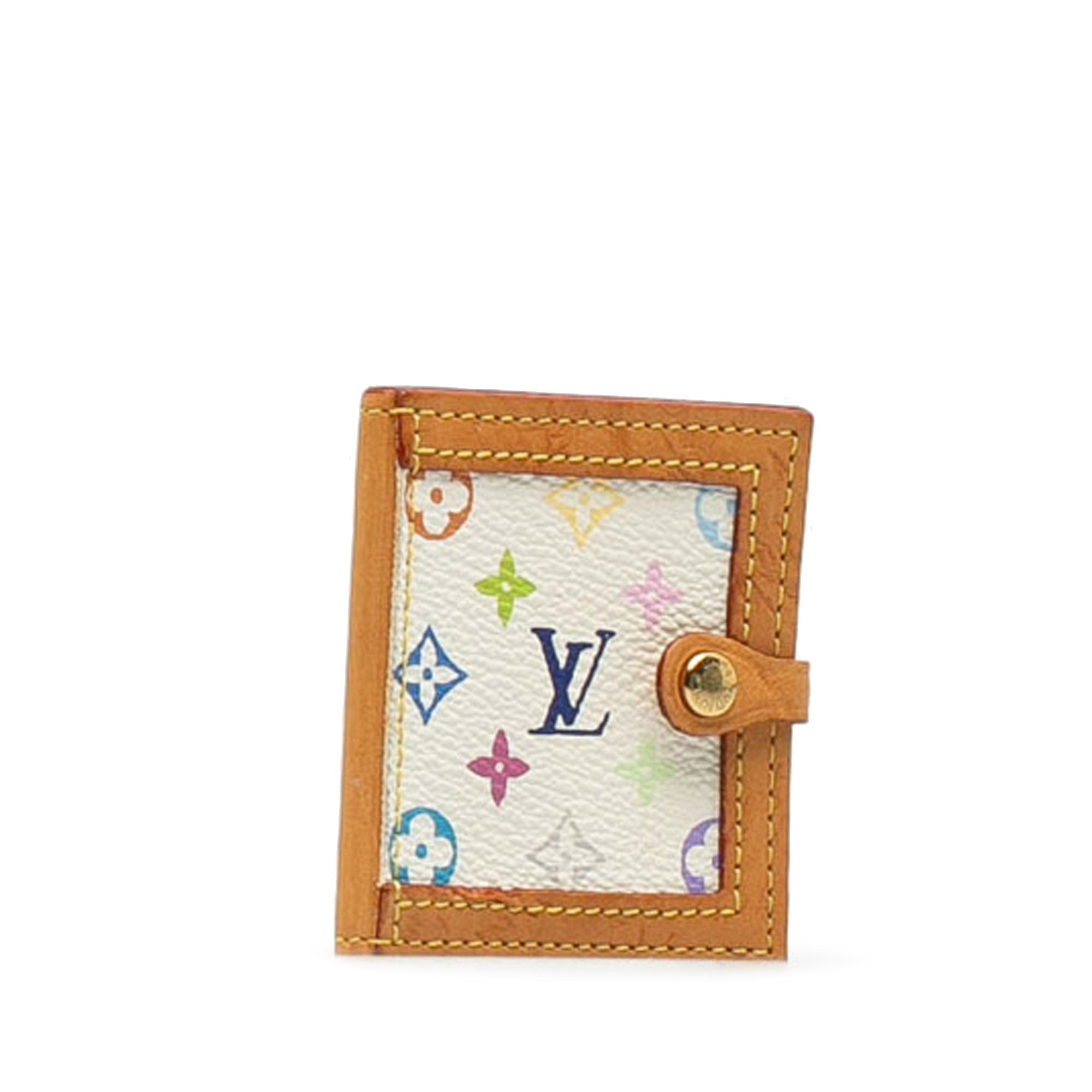 White Louis Vuitton Monogram Multicolore Mini Photo Holder