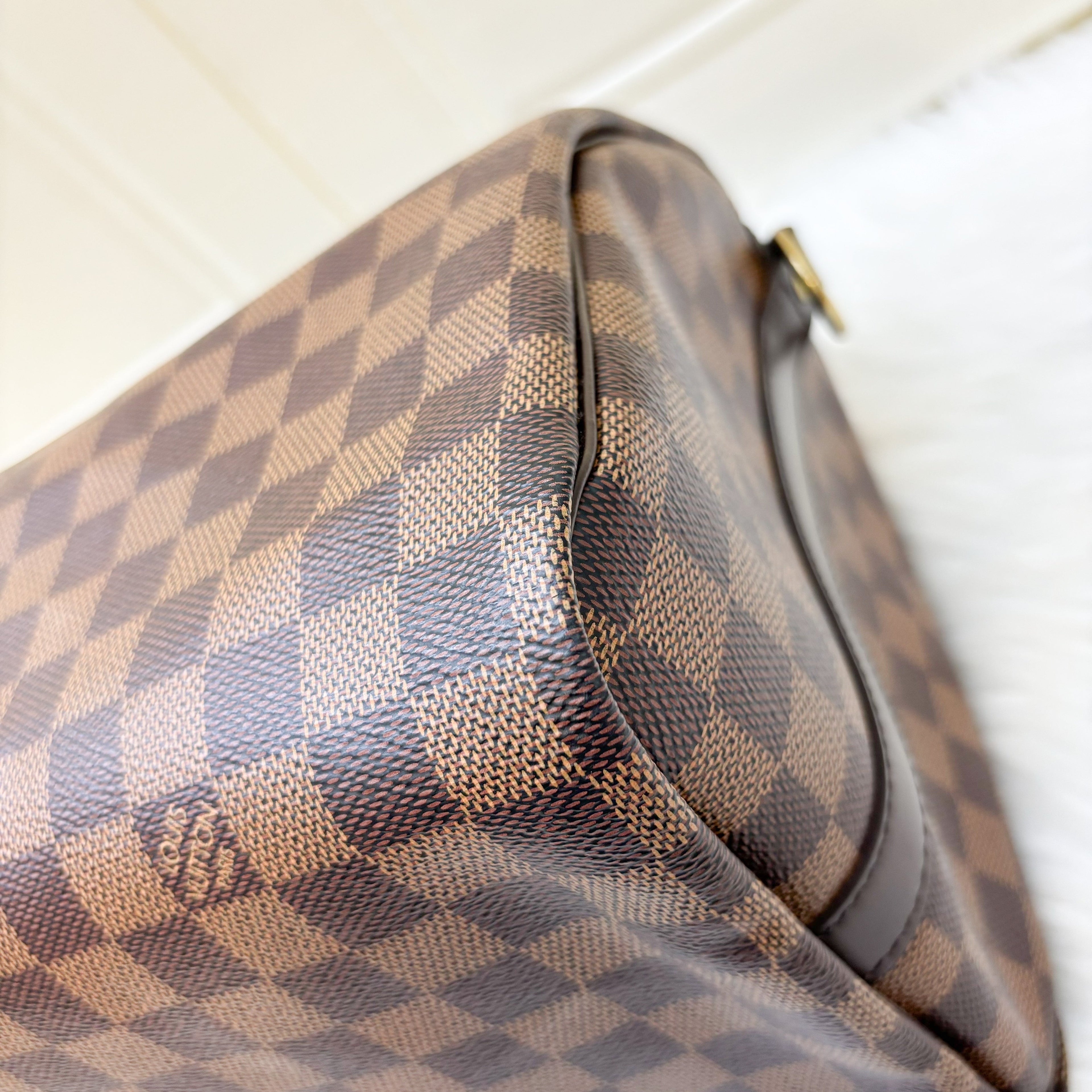 LV Speedy 30 Bandouliere in Damier Ebene Canvas GHW
