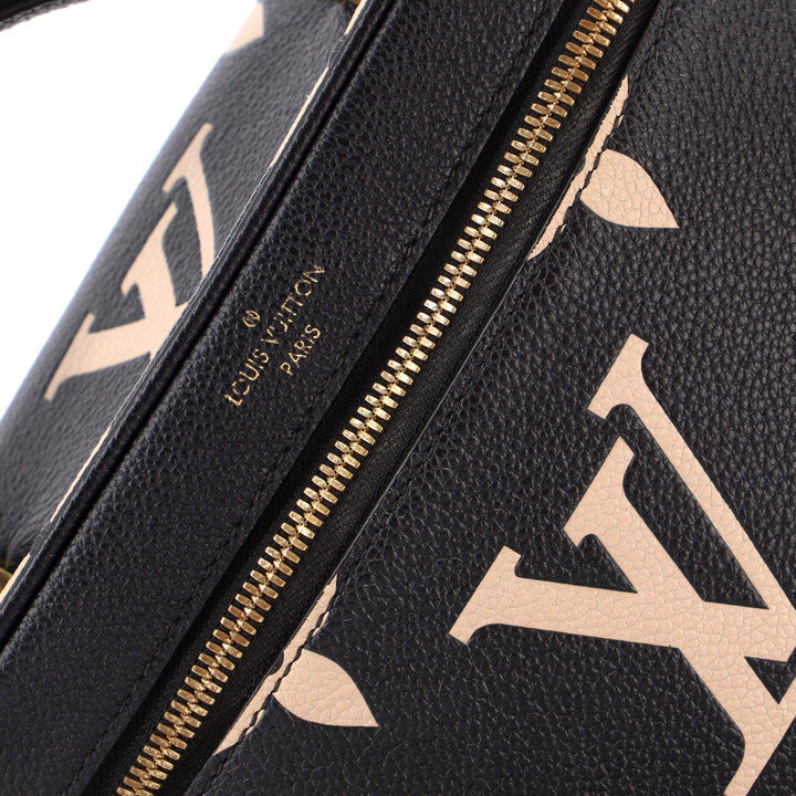 Louis Vuitton Vanity Handbag Bicolor Monogram Empreinte Giant PM