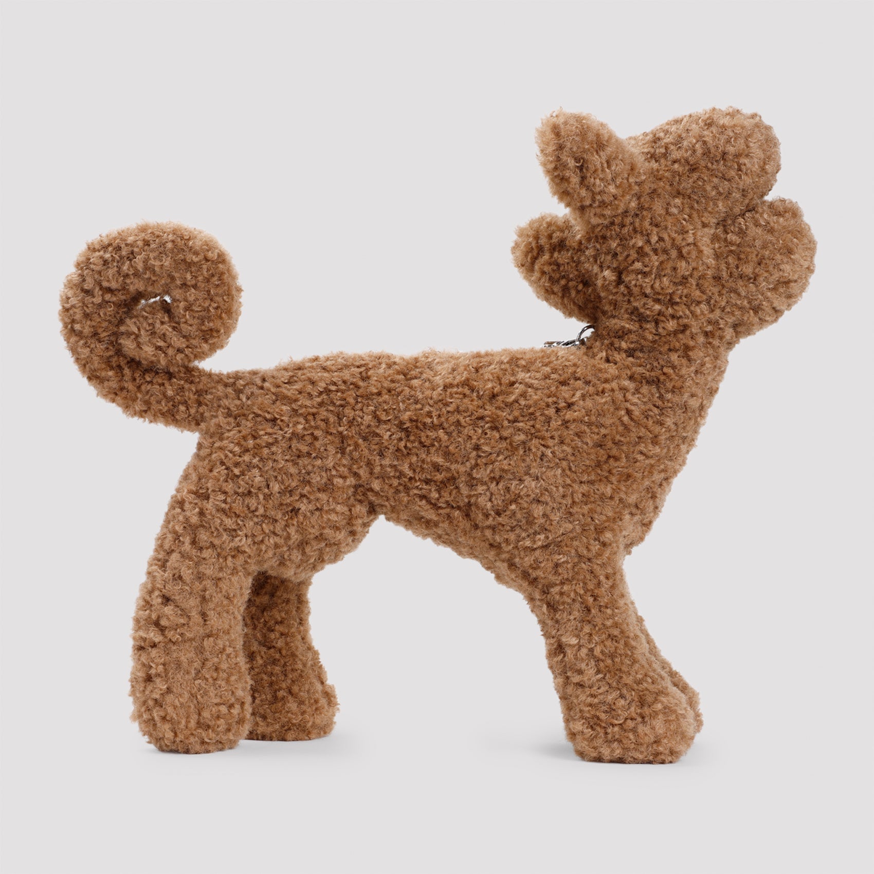SHEARLING CREATURE CLUTCH BAG