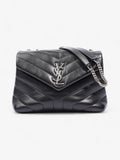 Saint Laurent Lou Lou Black Calfskin Leather Small