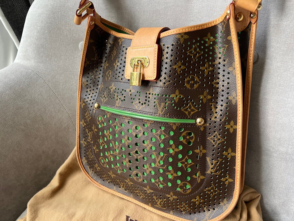 Louis Vuitton Perforated Monogram Green Musette Bag