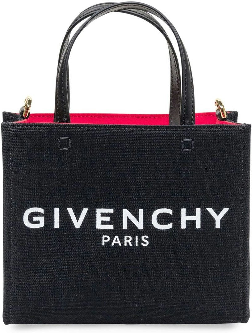 BLACK CANVAS MINI TOTE
