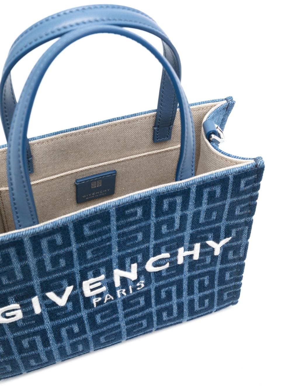 MINI G-TOTE IN 4G DENIM