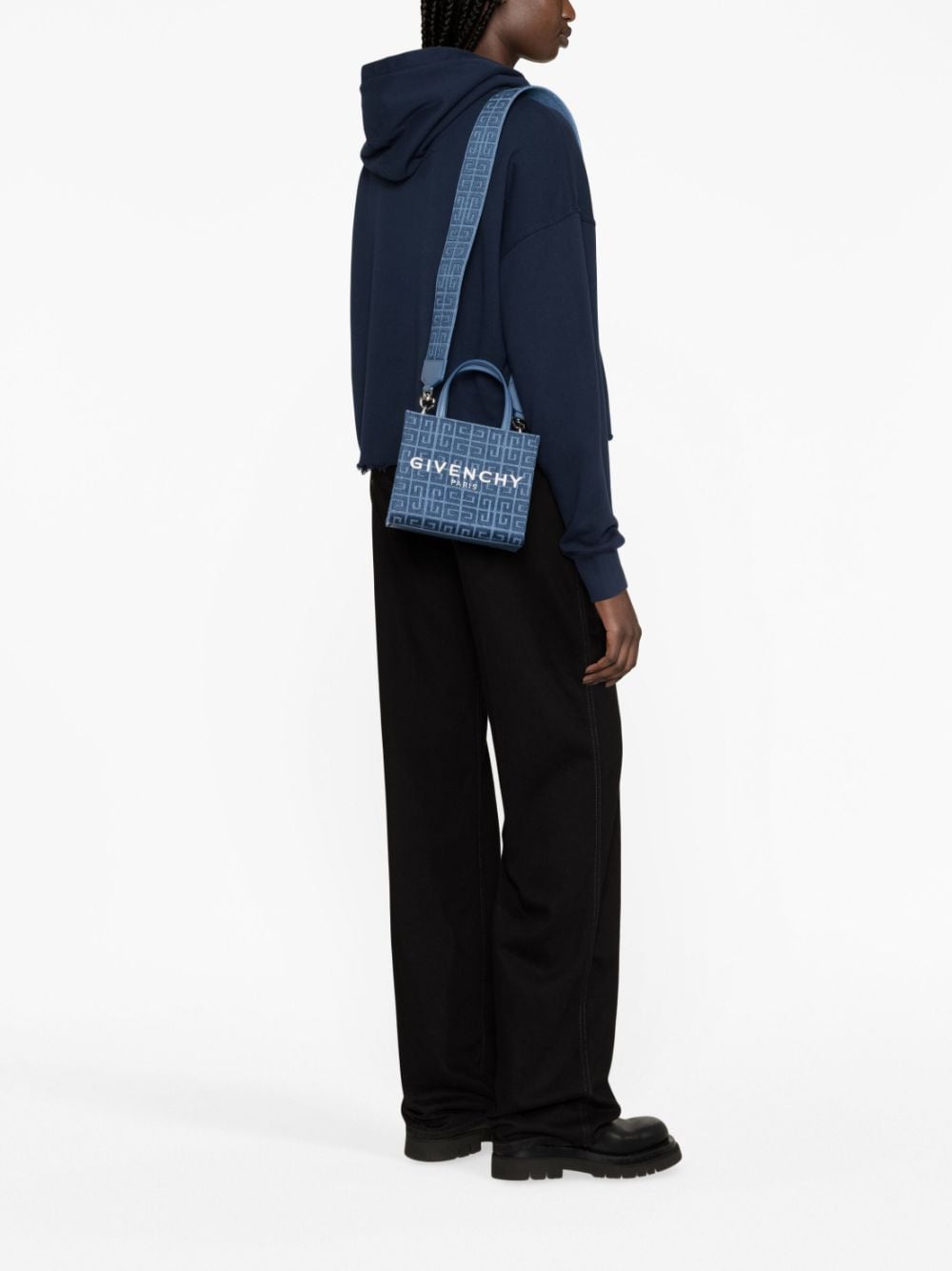 MINI G-TOTE IN 4G DENIM
