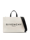 SHOPPING BASIC BEIGE NEGRO LONA LOGO NEG