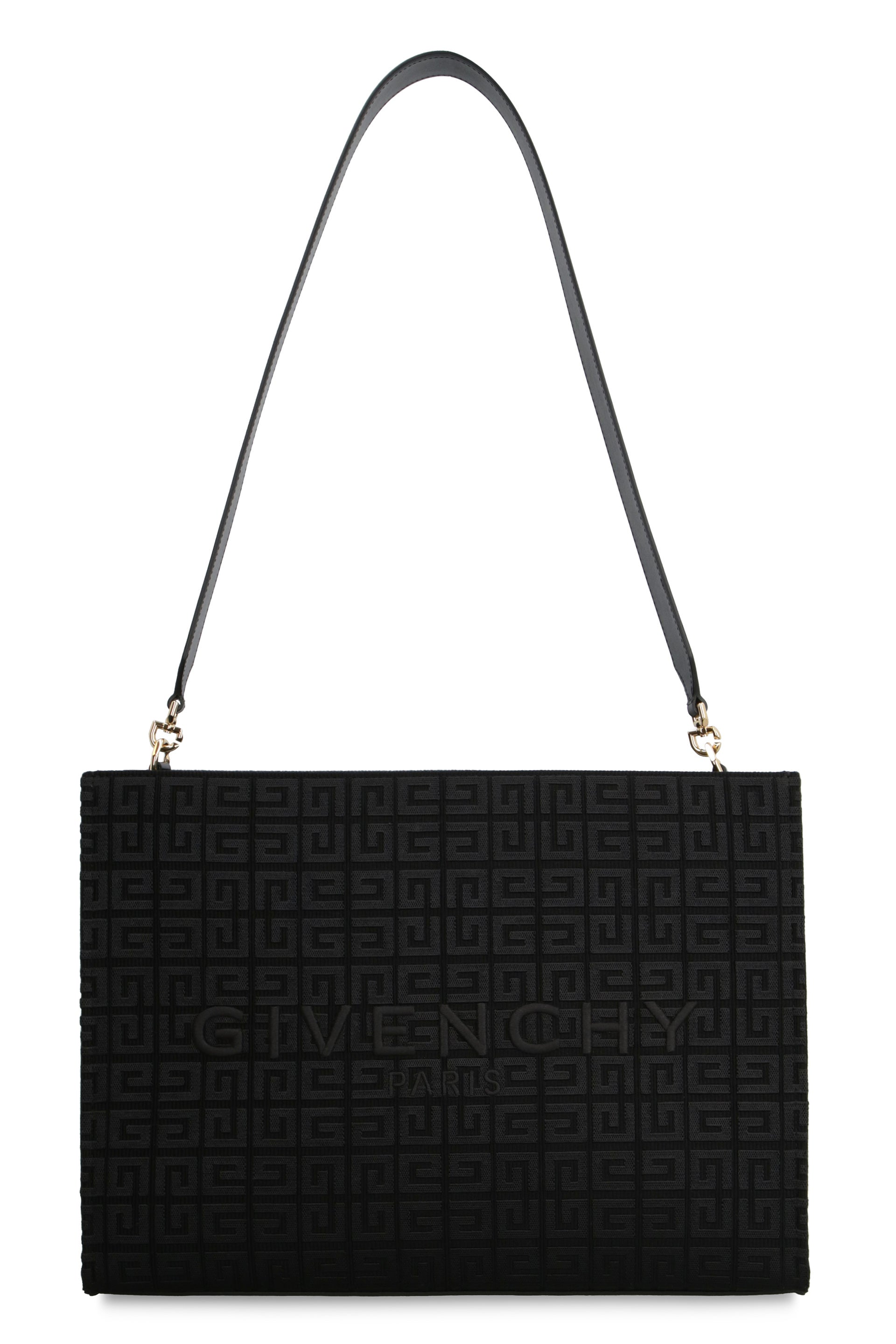 BLACK M TOTE MONOGRAM GOLD CHAIN