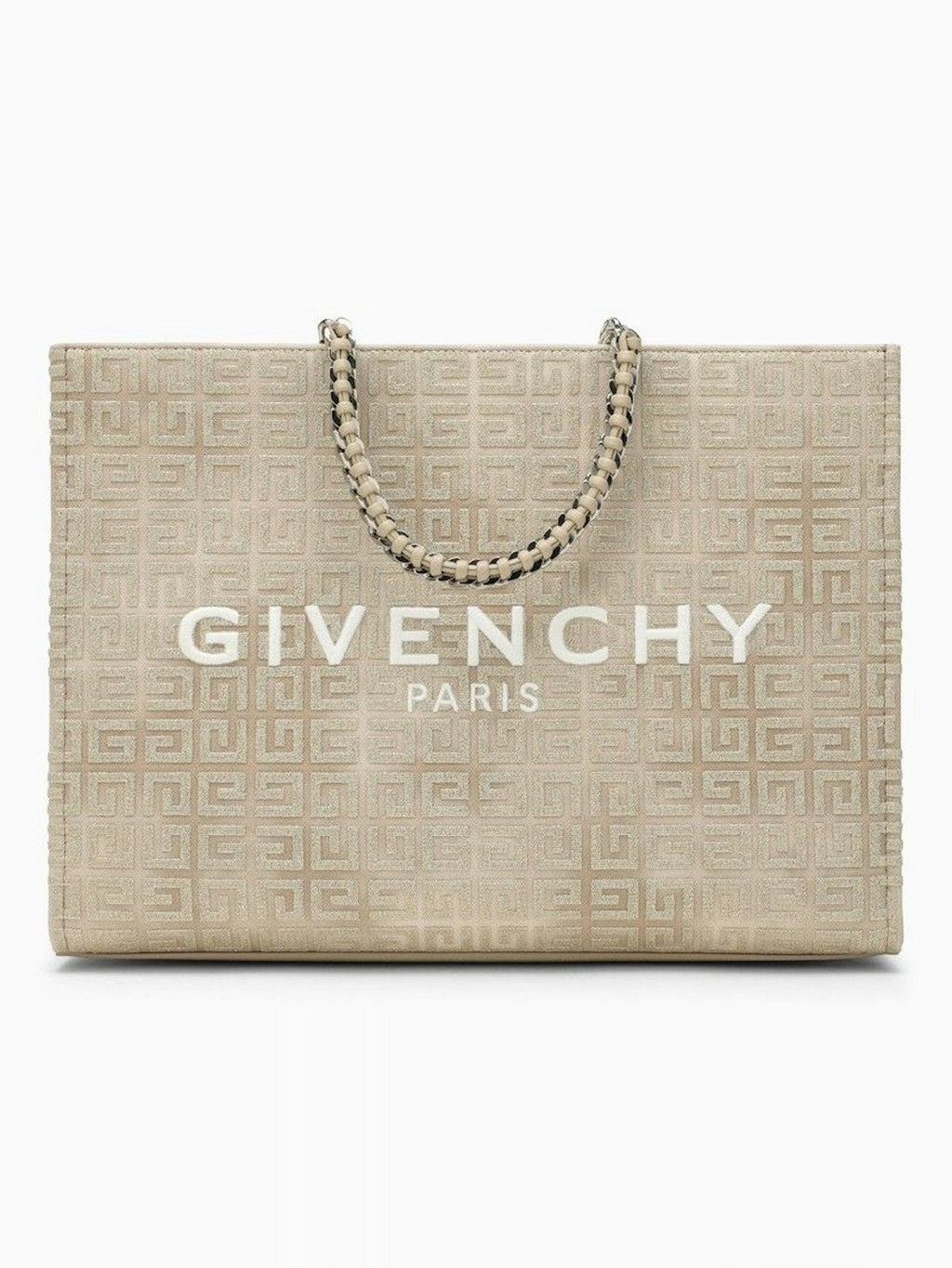 G-TOTE MEDIUM GOLD CANVAS WITH CHAIN