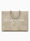 G-TOTE MEDIUM GOLD CANVAS WITH CHAIN