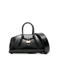 MINI BOLSO NEGRO LOGO PLATEADO