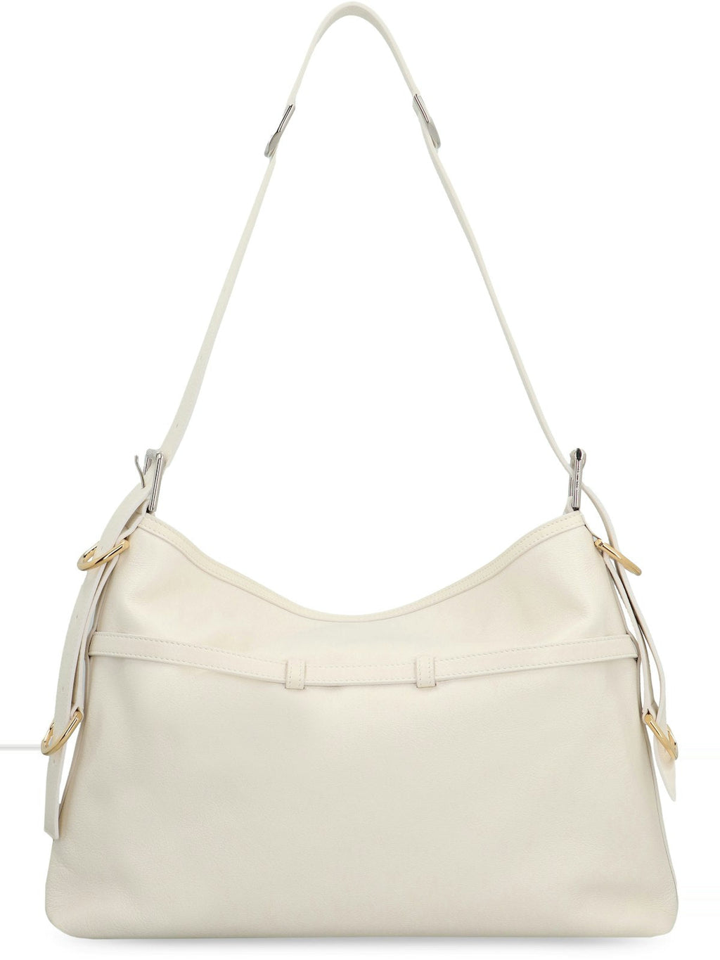 MEDIUM VOYOU BAG IN IVORY LEATHER